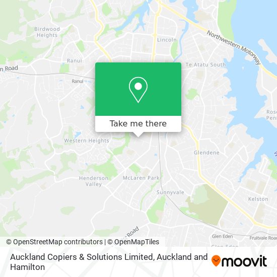 Auckland Copiers & Solutions Limited map