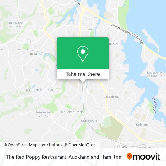 The Red Poppy Restaurant map