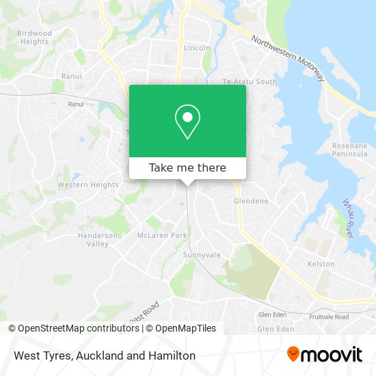 West Tyres map