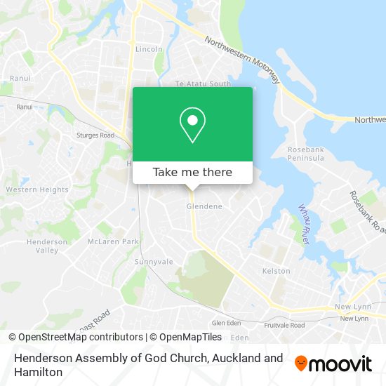 Henderson Assembly of God Church map