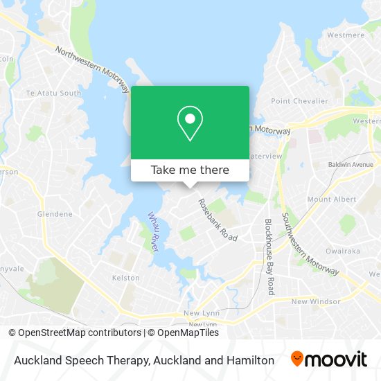 Auckland Speech Therapy map