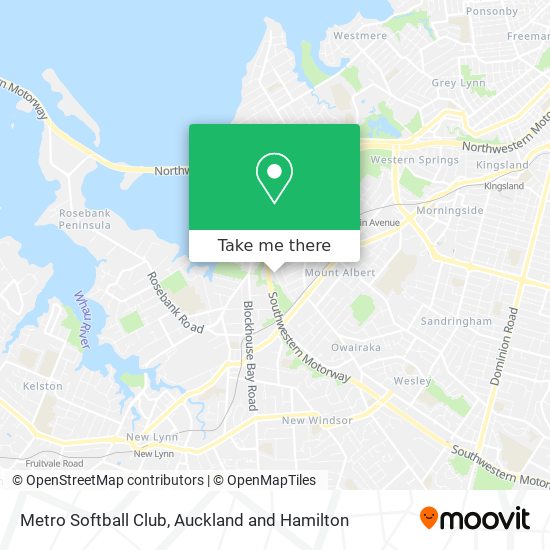 Metro Softball Club map