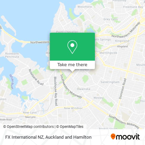 FX International NZ map
