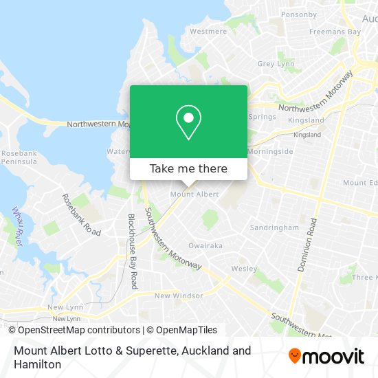 Mount Albert Lotto & Superette map