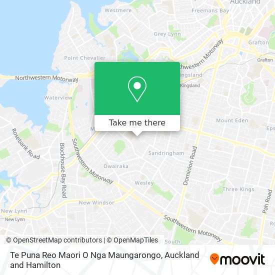 Te Puna Reo Maori O Nga Maungarongo map