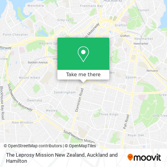 The Leprosy Mission New Zealand map