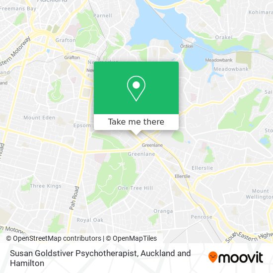 Susan Goldstiver Psychotherapist map