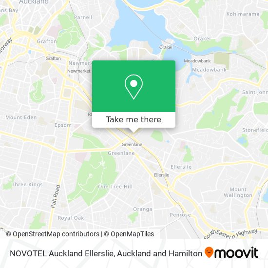 NOVOTEL Auckland Ellerslie map