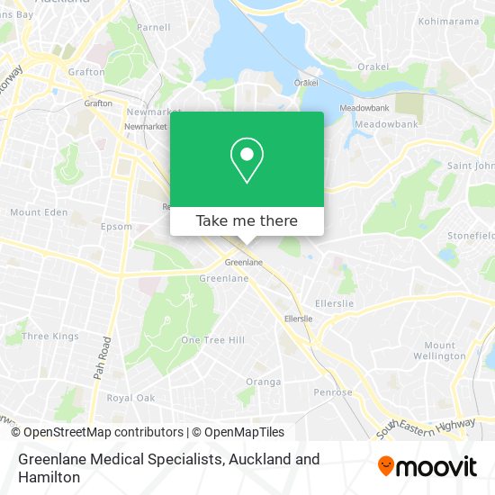 Greenlane Medical Specialists map