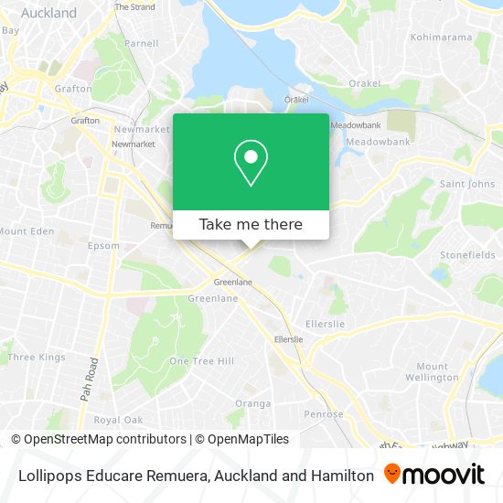 Lollipops Educare Remuera map