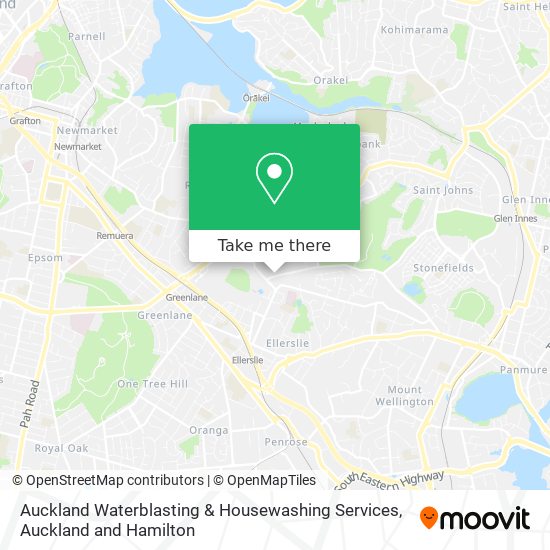 Auckland Waterblasting & Housewashing Services map