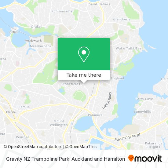 Gravity NZ Trampoline Park地图