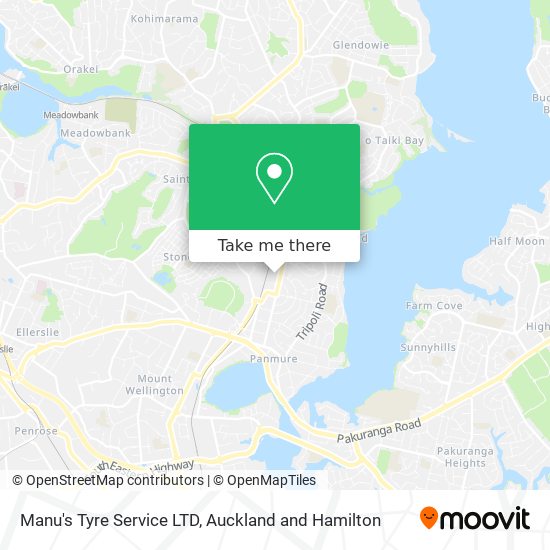 Manu's Tyre Service LTD map