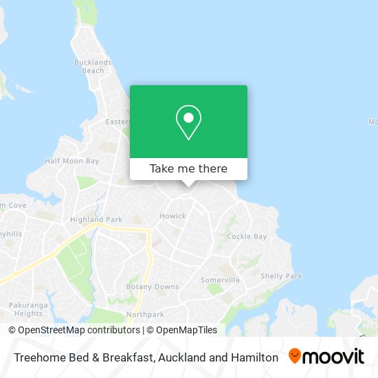 Treehome Bed & Breakfast map