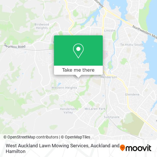 West Auckland Lawn Mowing Services map