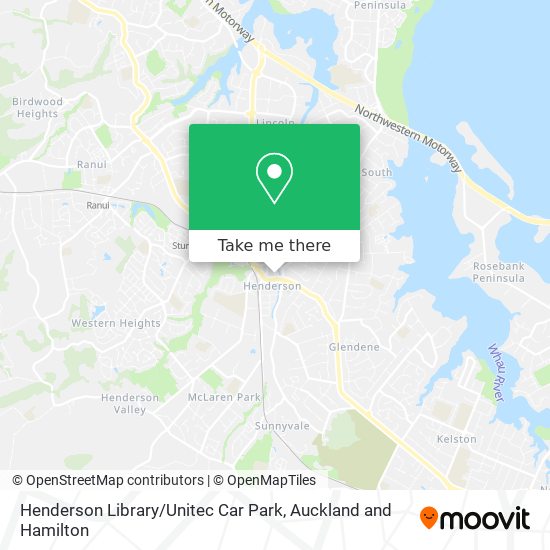 Henderson Library / Unitec Car Park map