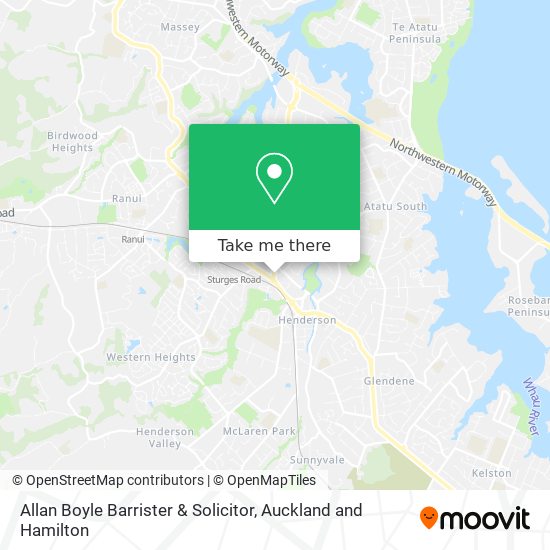 Allan Boyle Barrister & Solicitor map