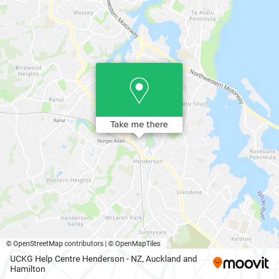 UCKG Help Centre Henderson - NZ map