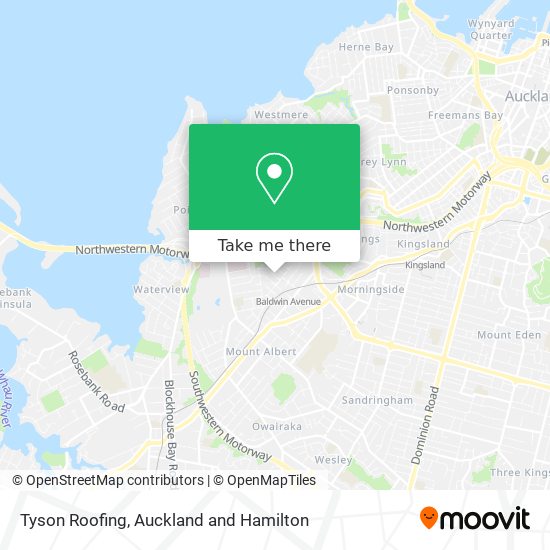 Tyson Roofing map