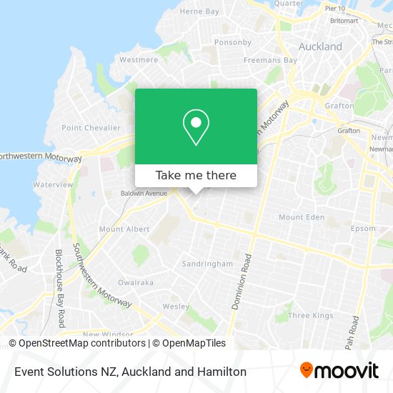 Event Solutions NZ map