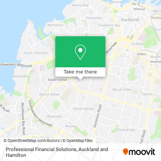 Professional Financial Solutions map