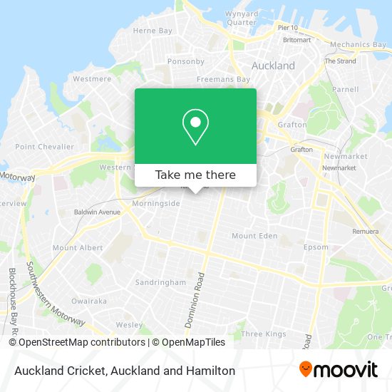 Auckland Cricket map