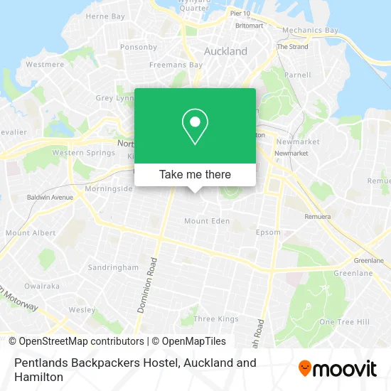 Pentlands Backpackers Hostel map