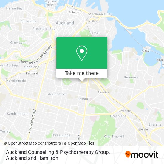 Auckland Counselling & Psychotherapy Group map