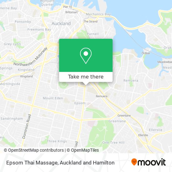 Epsom Thai Massage map