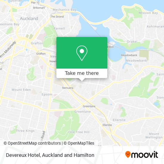 Devereux Hotel map