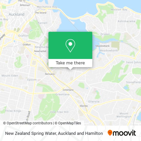 New Zealand Spring Water map