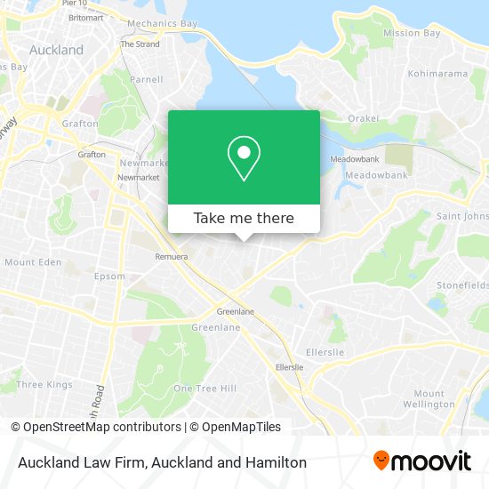 Auckland Law Firm map