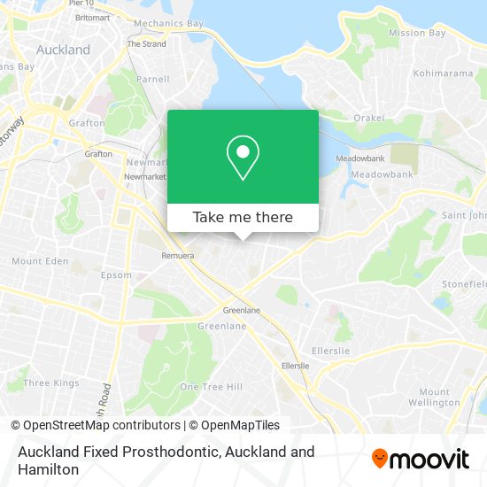 Auckland Fixed Prosthodontic map