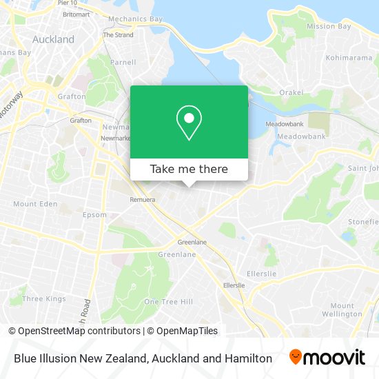 Blue Illusion New Zealand map