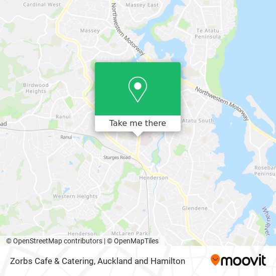 Zorbs Cafe & Catering map
