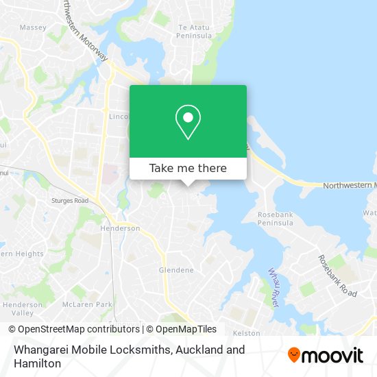 Whangarei Mobile Locksmiths map