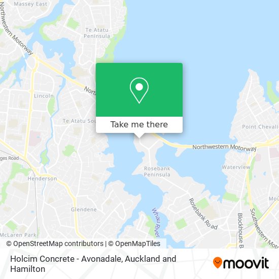 Holcim Concrete - Avonadale map