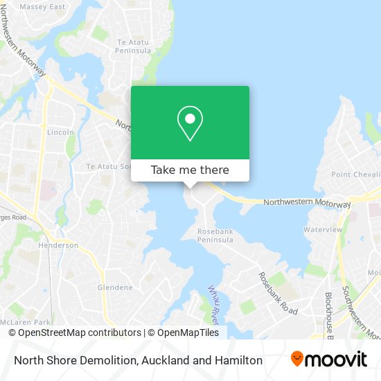 North Shore Demolition map