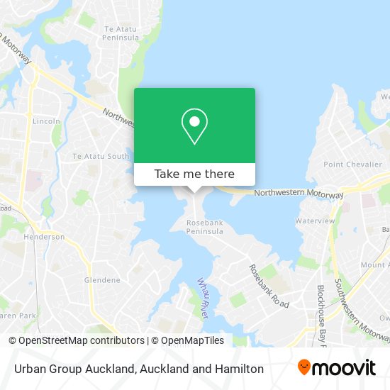 Urban Group Auckland map