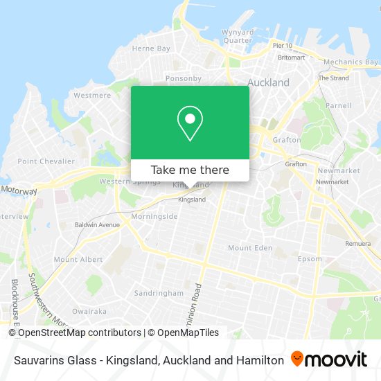 Sauvarins Glass - Kingsland map