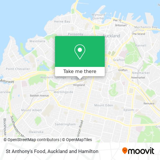 St Anthony's Food map
