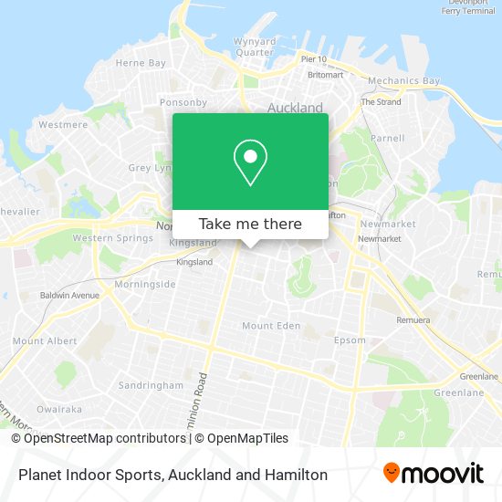 Planet Indoor Sports map