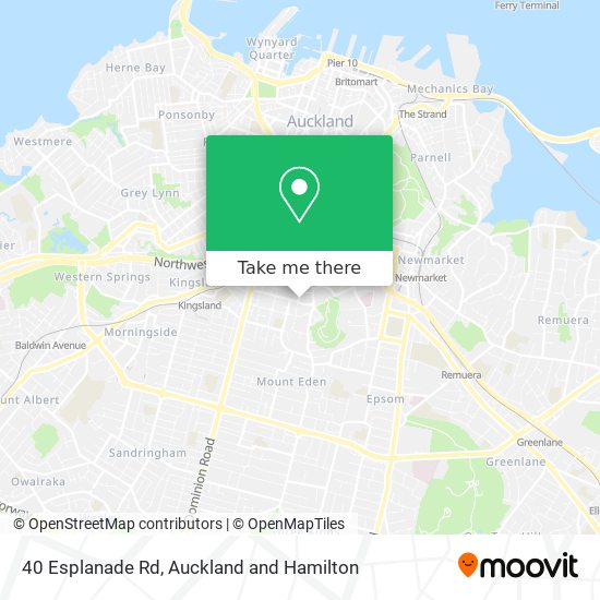 40 Esplanade Rd map