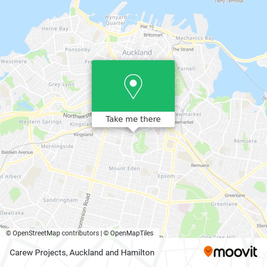 Carew Projects map