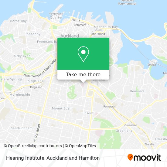Hearing Institute map