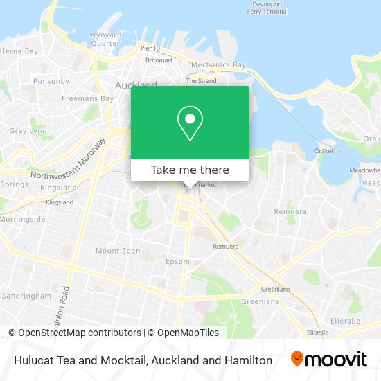 Hulucat Tea and Mocktail map