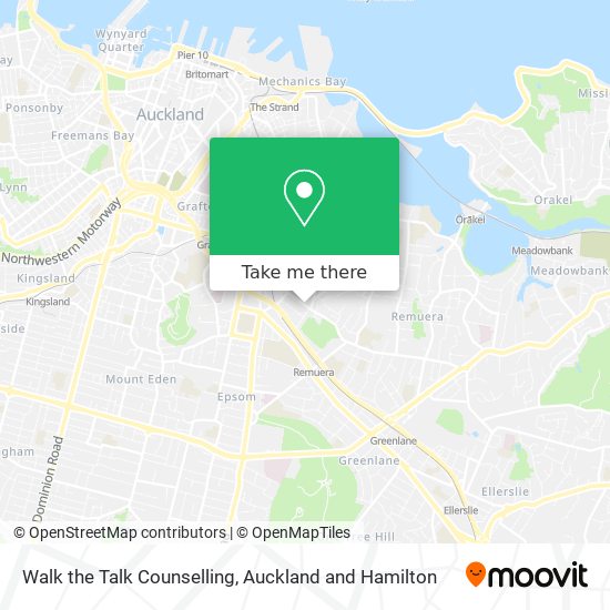 Walk the Talk Counselling map