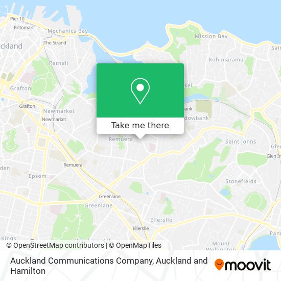 Auckland Communications Company map