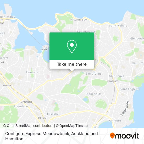 Configure Express Meadowbank地图