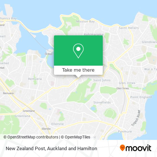 New Zealand Post map